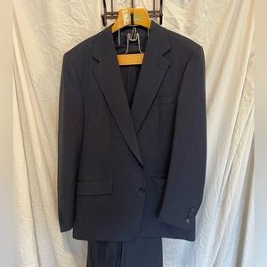 Sulka 2 piece navy suit (Jacket 44L, Pants 36w 32L)